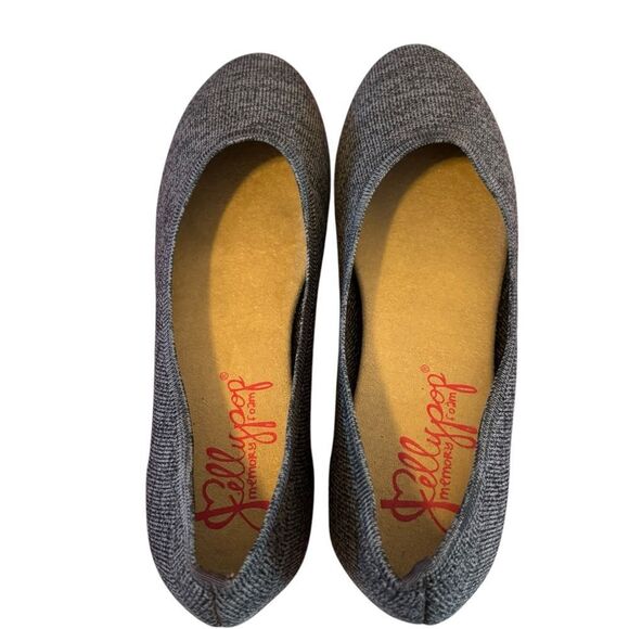 Women's Memory Foam Charcoal Gray Flats in Size 10M - Picture 6 of 7